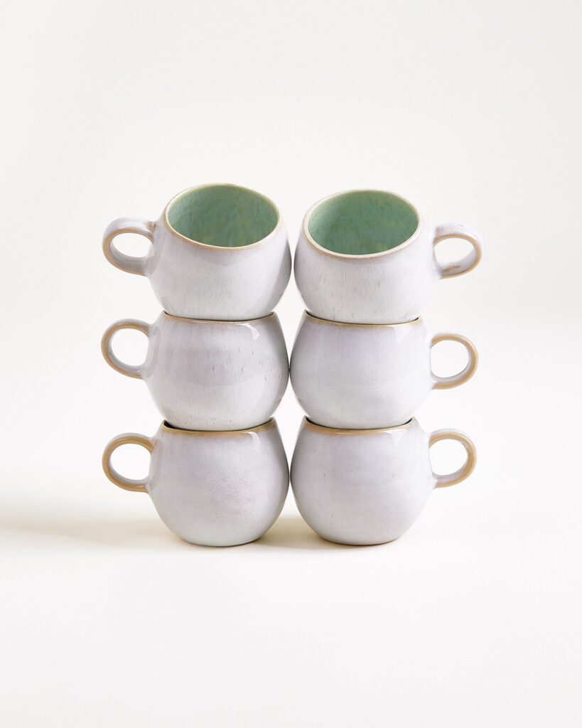 Everyday Simple Mint Espresso Cup Set of Six