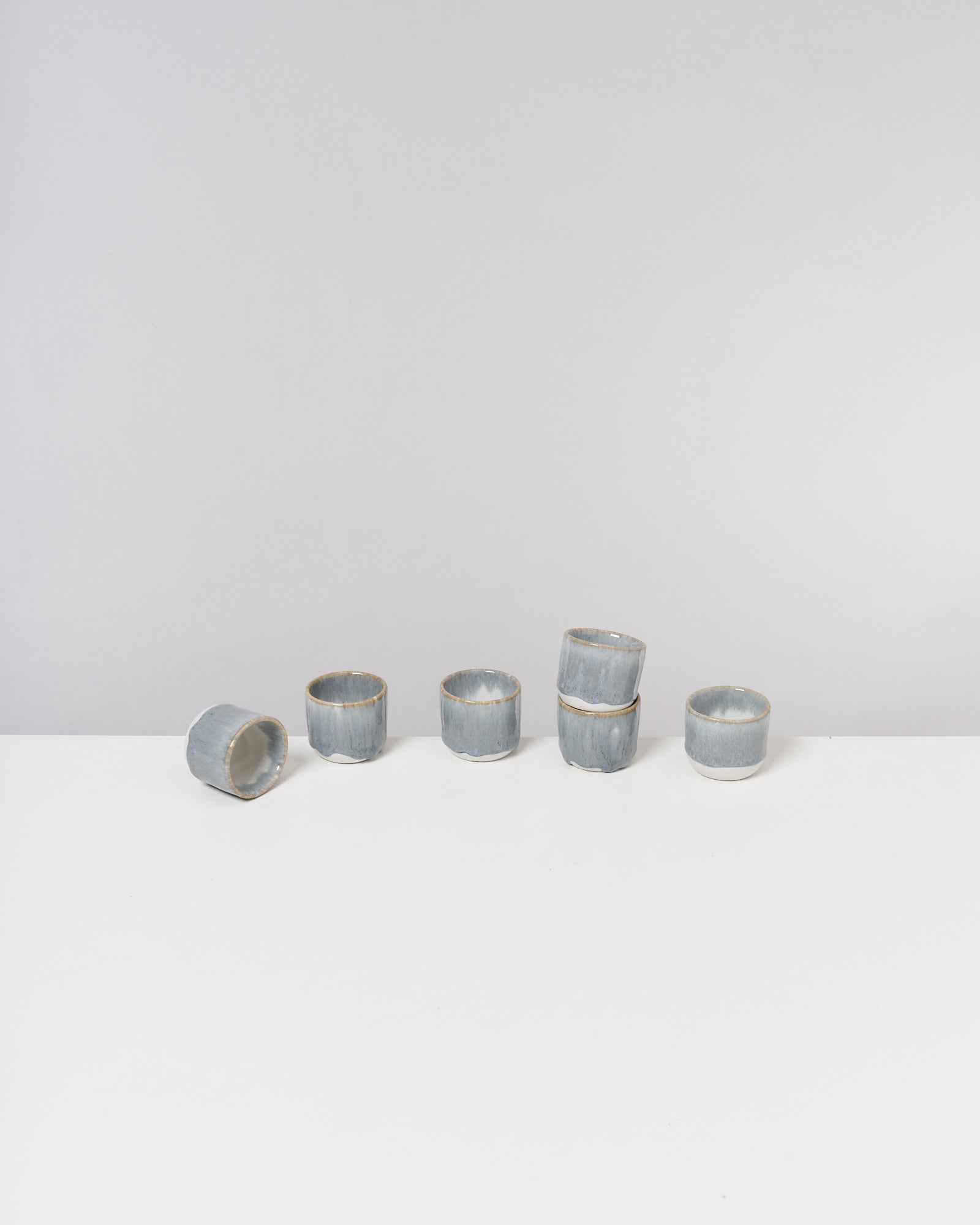 Everyday Gray Blue Espresso Cup Set of Six