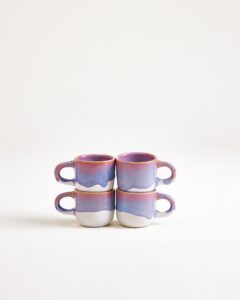 Everyday Rounded Lilac Espresso Cup Set of Four