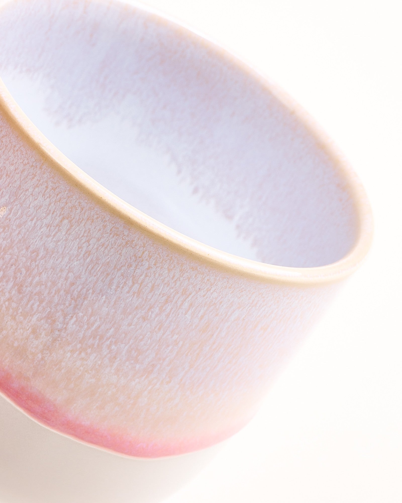 Large Refined Rose Ceramic Mug Set of Six