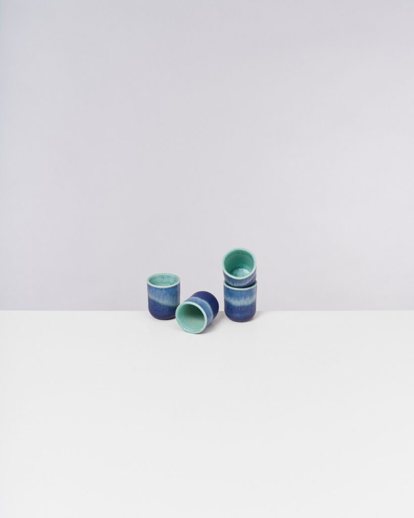 Everyday Turquoise Deep Blue Espresso Cup Set of Four