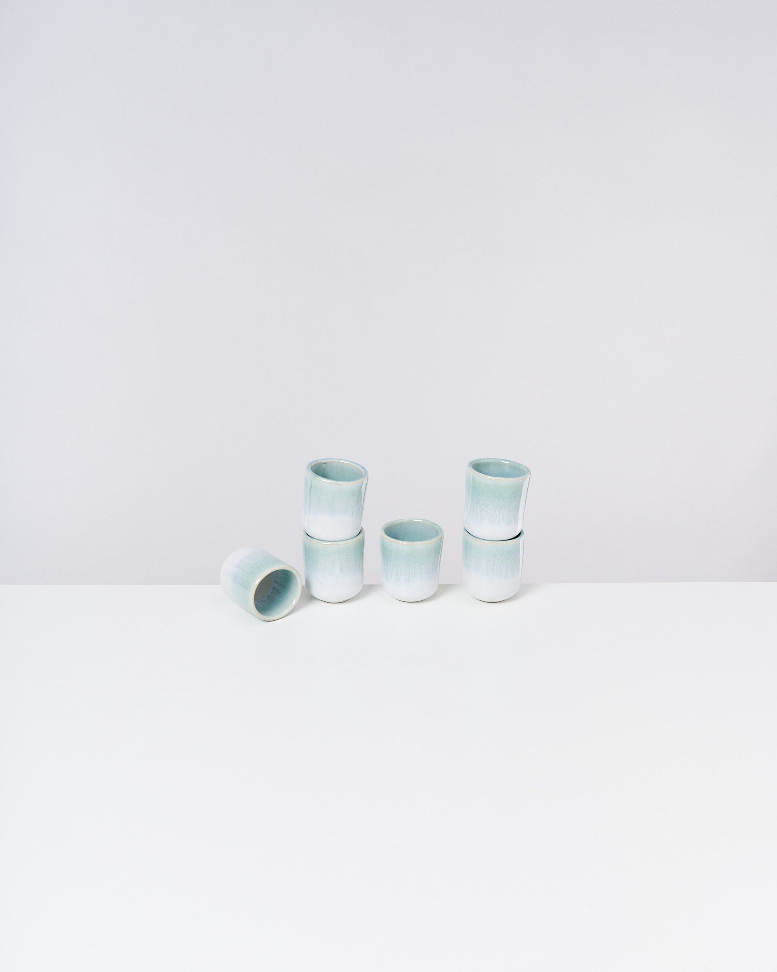 Everyday Mint White Espresso Cup Set of Six