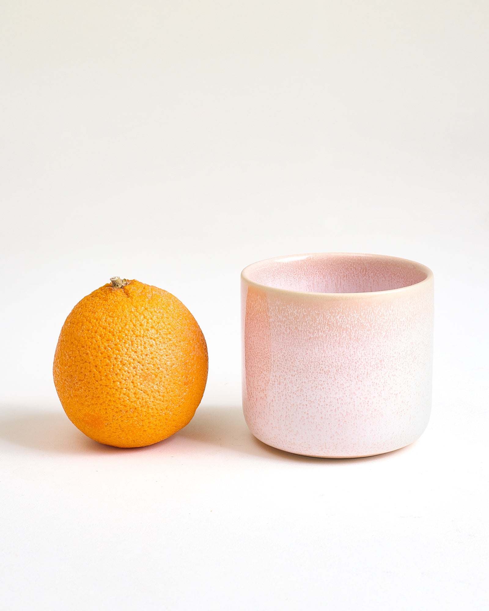 Small Modern Rose Ceramic Cup Set of Four
